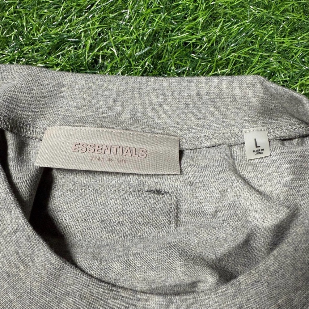 Fear Of God Essentials Dark Oatmeal SS22 T-Shirt - Picture 8 of 13
